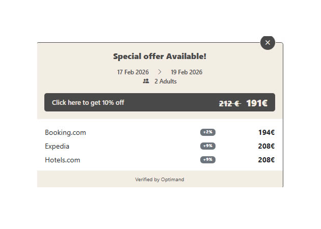 Parity Shield example widget with promo code